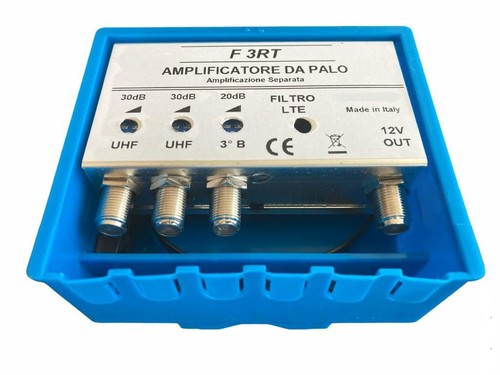 Pole antenna amplifier with - pole,