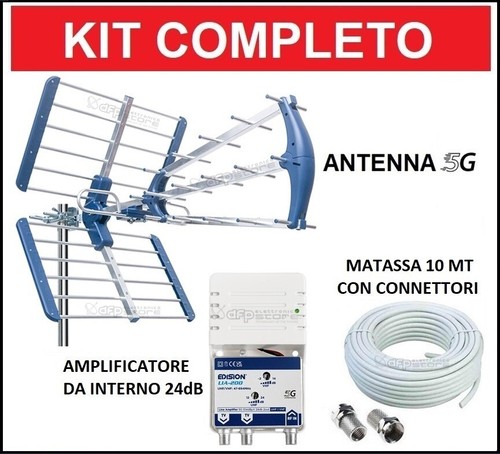 Kit antenna amplificata - kit, tv