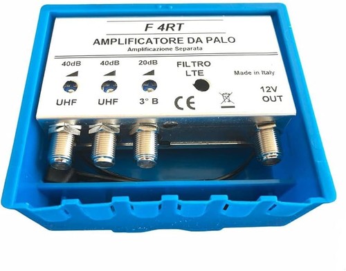 Pole antenna amplifier with - antenna,